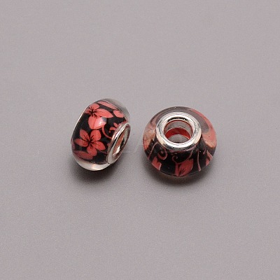 Acrylic European Beads TACR-TAC0006-01C-1