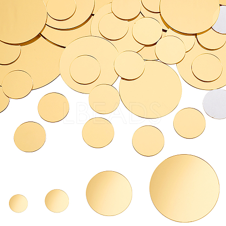 100Pcs 4 Styles Adhesive Acrylic Cabochons Sheets DIY-PH0022-93C-1