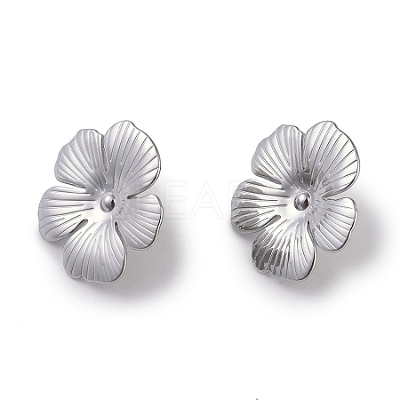 304 Stainless Steel Stud Earrings for Women EJEW-L283-019P-1