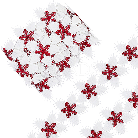 Flower Polyester Eyelash Lace Trim Ribbon OCOR-WH20003-03B-03-1