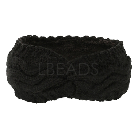 Polyacrylonitrile Fiber Yarn Warmer Headbands with Velvet COHT-PW0001-24B-1