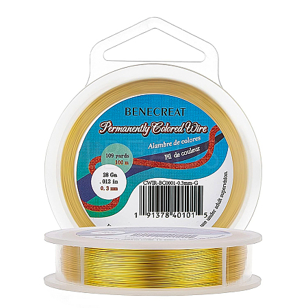 Round Craft Copper Wire CWIR-BC0001-0.3mm-G-1