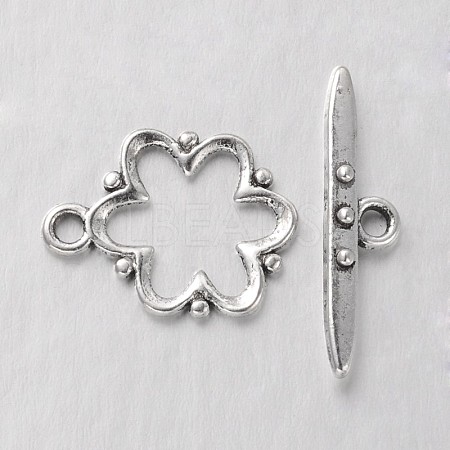 Alloy Toggle Clasps X-EA777Y-AS-NR-1