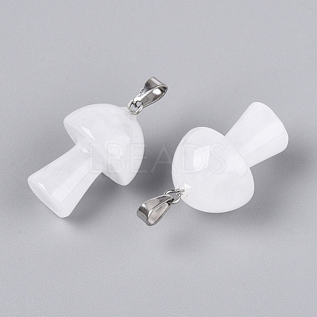 Natural Quartz Crystal Pendants G-N348-03P-1