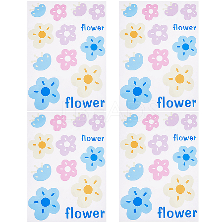 PVC Self Adhesive Flower Car Sticker DIY-WH0453-57B-1