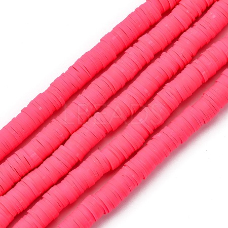 Handmade Polymer Clay Beads Strands CLAY-R089-8mm-Q073-1