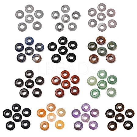 Natural & Synthetic Gemstone European Beads G-C134-01-1