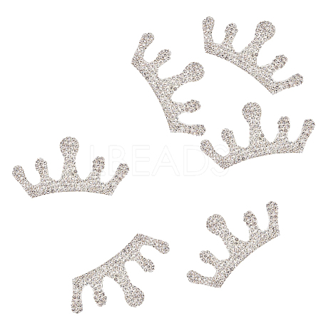 Crown Self Adhesive Rhinestone Appliques DIY-WH0349-70-1