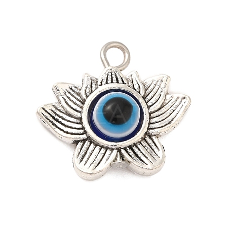 Tibetan Style Alloy Resin Pendants FIND-Z063-07AS-1