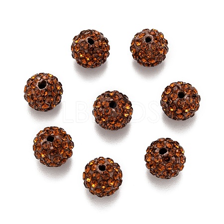 Pave Disco Ball Beads RB-A130-10mm-22-1