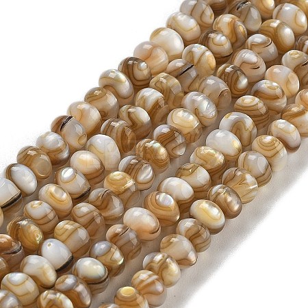 Natural Freshwater Shell Beads Strands BSHE-G038-05-1