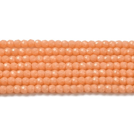 Synthetic Luminous Stone Beads Strands G-C086-01B-11-1