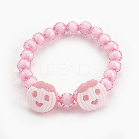 Acrylic Beads Kids Stretch Bracelets BJEW-JB03887-01-1