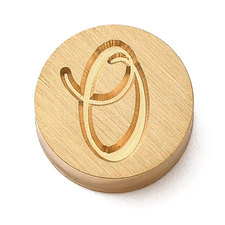 Golden Tone Brass Letter Stamps KK-R005-01O-1