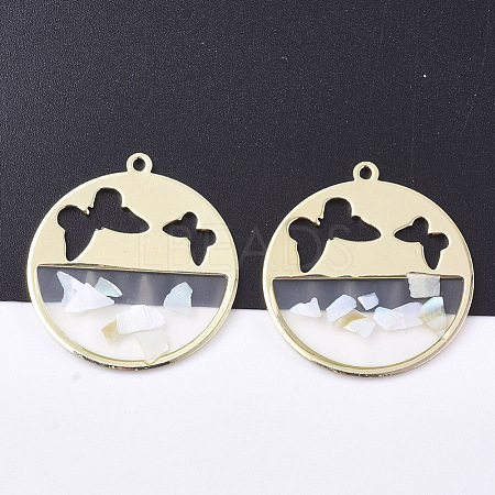 Epoxy Resin Pendants RESI-S365-78B-1