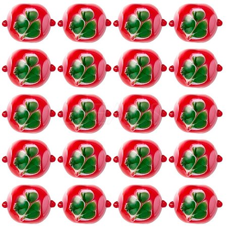 20Pcs Handmade Lampwork Bumpy Beads LAMP-SZ0001-52B-1