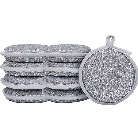 8Pcs Polyester with Cleaning Sponge for Bowl AJEW-GF0010-85-1