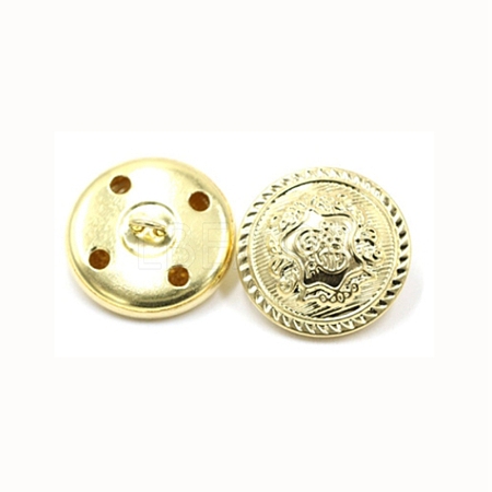 4-Hole Brass Buttons BUTT-WH0017-23C-03-1