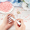 100Pcs Plastic Sleeve Ring FIND-OC0003-05D-3
