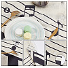 Piano Pattern Linen Tablecloth AJEW-WH0528-69B-4