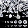 160Pcs 8 Styles Cubic Zirconia Cabochons ZIRC-PH0001-52-1