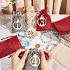 24Pcs 3 Colors Rectangle Christmas Linen Gift Bags with Number 1~24 Pendant Ornaments ABAG-WH0035-039-2