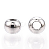 Rhodium Plated 925 Sterling Silver Beads STER-T007-12P-02-1