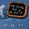2 Pairs Alloy Stud Earrings for Women EJEW-FS0001-27H-9