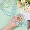 2Pcs Bowknot Heart Plastic Pendant Decorations DIY-BBC0002-28B-3