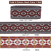   14M 4 Colors Ethnic Style Rhombus Pattern Polyester Ribbon OCOR-PH0003-89-2