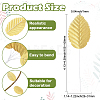 Handmade Silk Cloth Artificial Leaf AJEW-WH20070-073A-3