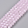 Electroplate Glass Beads Strands EGLA-A044-J4mm-A02-5