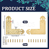 4Pcs Brass Corner Protector for Cabinet Furniture KK-PH0014-18G-2