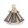 Rack Plating Alloy Glass Pendants FIND-M033-09A-02-1