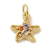 Brass Micro Pave Colorful Cubic Zirconia Pendants KK-R162-022B-G-1