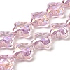 Electroplate Glass Beads Strands EGLA-P053-03A-AB01-1