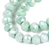 Anti-Tarnish Electroplate Rondelle Glass Beads Strands EGLA-T021-3mm-17-08-3