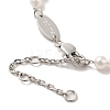 ABS Imitation Pearl & Rhinestone Beaded Bracelet with 304 Stainless Steel Clasps BJEW-K237-02P-4