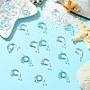 50Pcs 2 Colors Transparent Acrylic Pendants MACR-YW0004-33-4