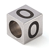 Tarnish Resistant 201 Stainless Steel European Beads STAS-M058-01O-P-2