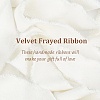 10 Yards Velvet Frayed Ribbon SRIB-WH0011-226A-4
