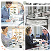 DELORIGIN 10Pcs 2 Styles Organic Glass & Acrylic Earring Displays Sets EDIS-DR0001-10-7