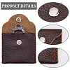 1Pc Square Leather Ring Storage Bags with Snap Button ABAG-CL0001-23-6