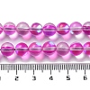 Synthetic Moonstone Beads Strands G-P528-J02-03-4