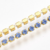 Brass Claw Chain Stretch Bracelets X-BJEW-T010-02G-09-4