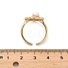 Brass Enamel Cuff Rings RJEW-K291-04G-01-5