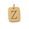 304 Stainless Steel Charms LS-STAS-R001-01G-Z-1