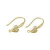 Rack Plating Brass Micro Pave Cubic Zirconia Earrings Hooks EJEW-F294-18G-2