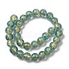 Gold Sand Lampwork Beads Strands LAMP-P071-12mm-06-2