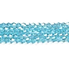 Transparent Electroplate Glass Beads Strands EGLA-A039-T3mm-B20-1